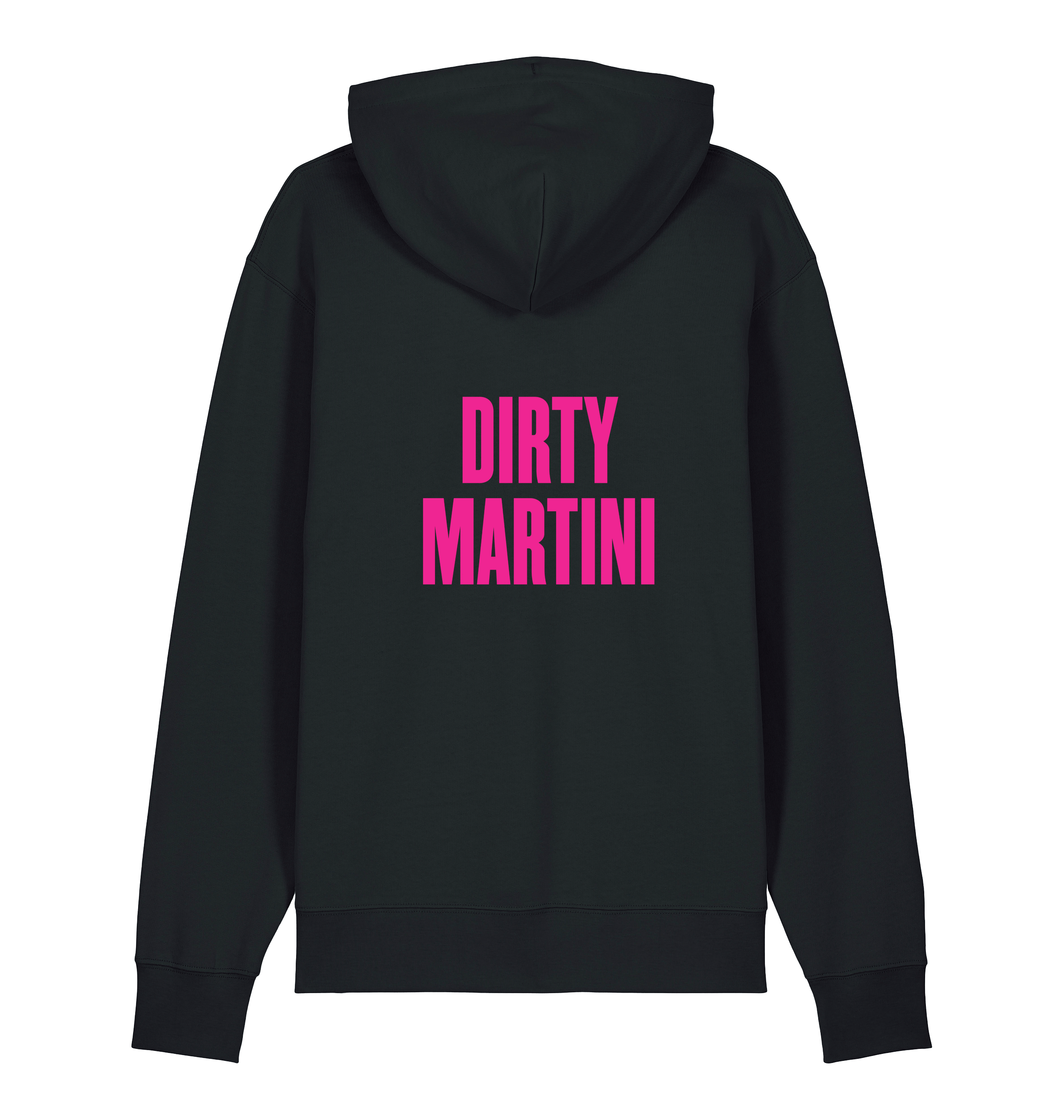 Black Printed Sweater Back