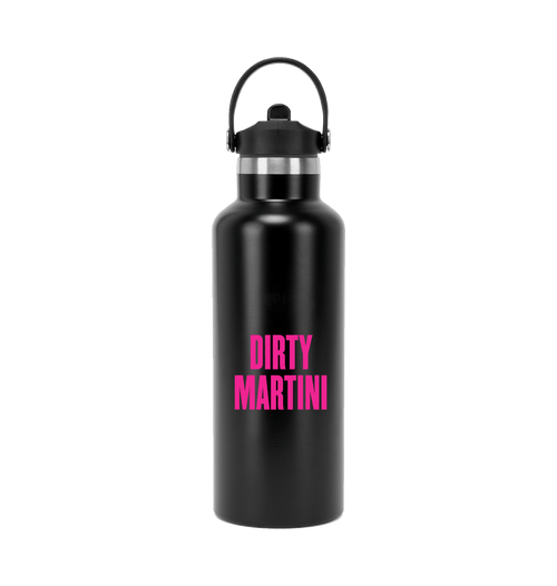 Black Water Bottle Back