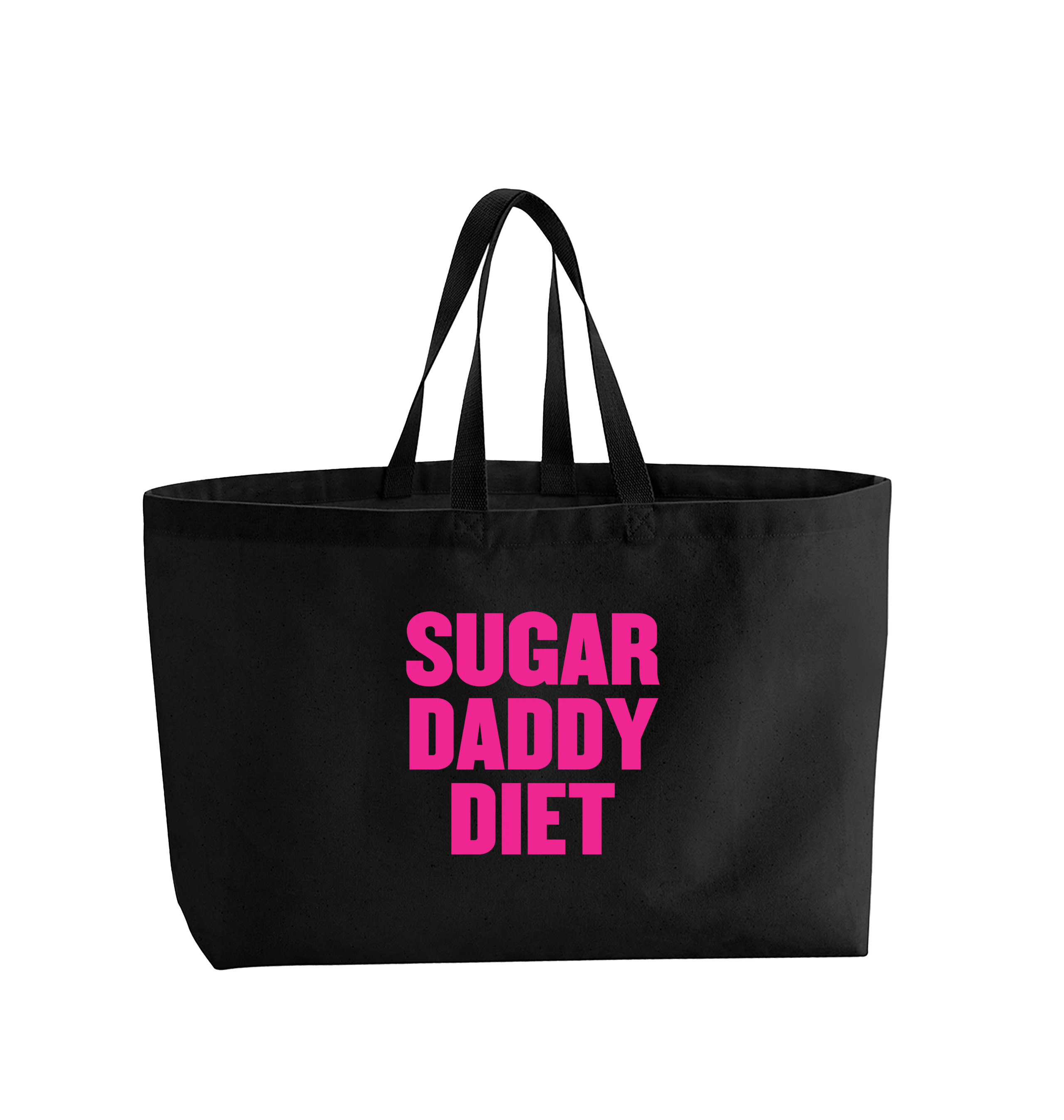 Black Printed Bag Front