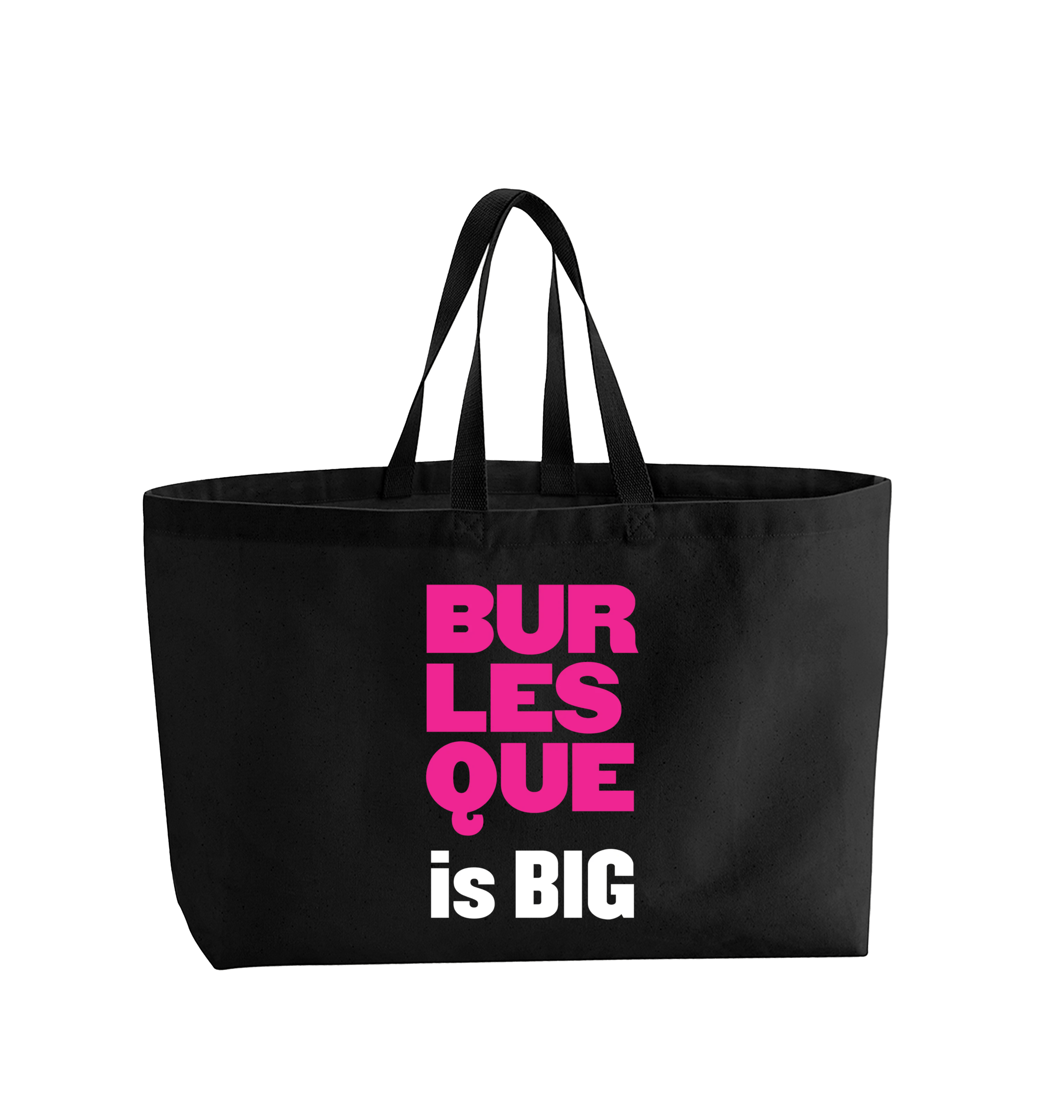 Black Printed Bag Front