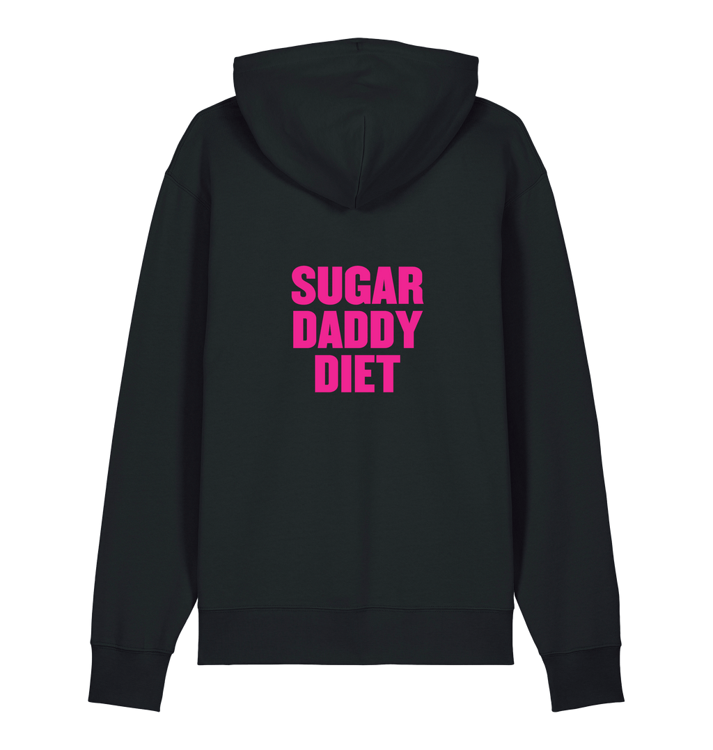 Black Printed Sweater Back