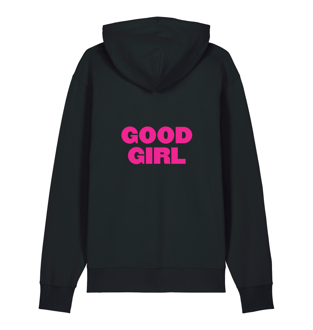 Black Printed Sweater Back