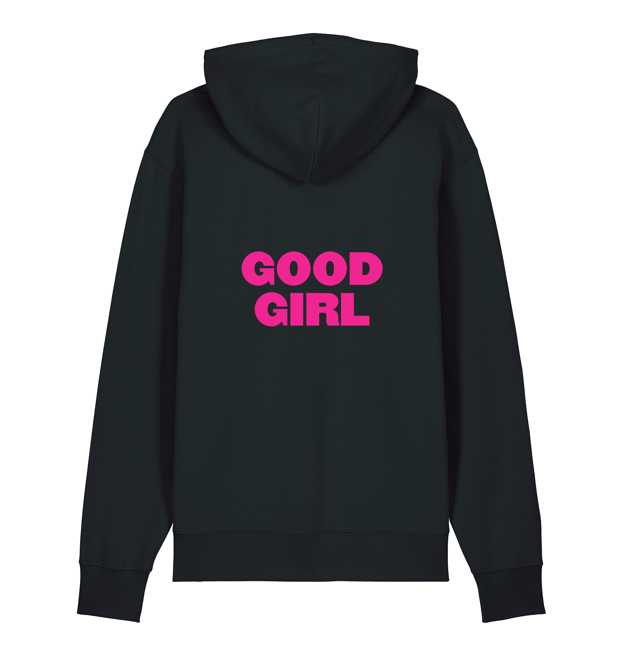 Black Printed Sweater Back