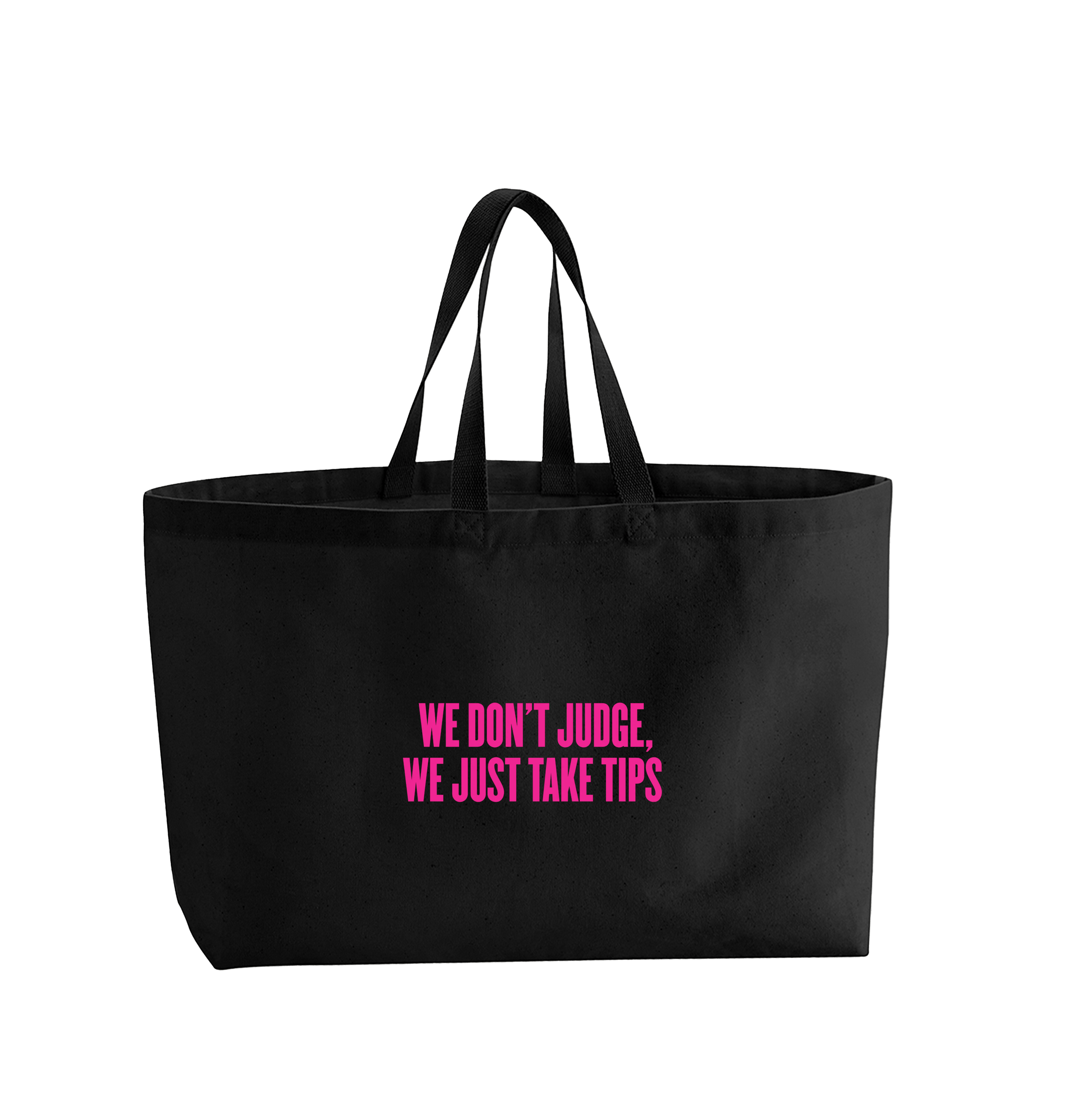 Black Printed Bag Front