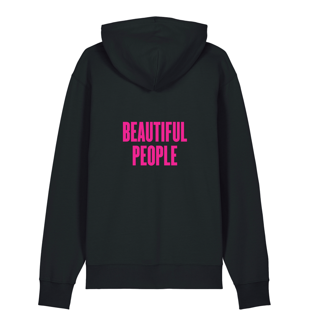 Black Printed Sweater Back