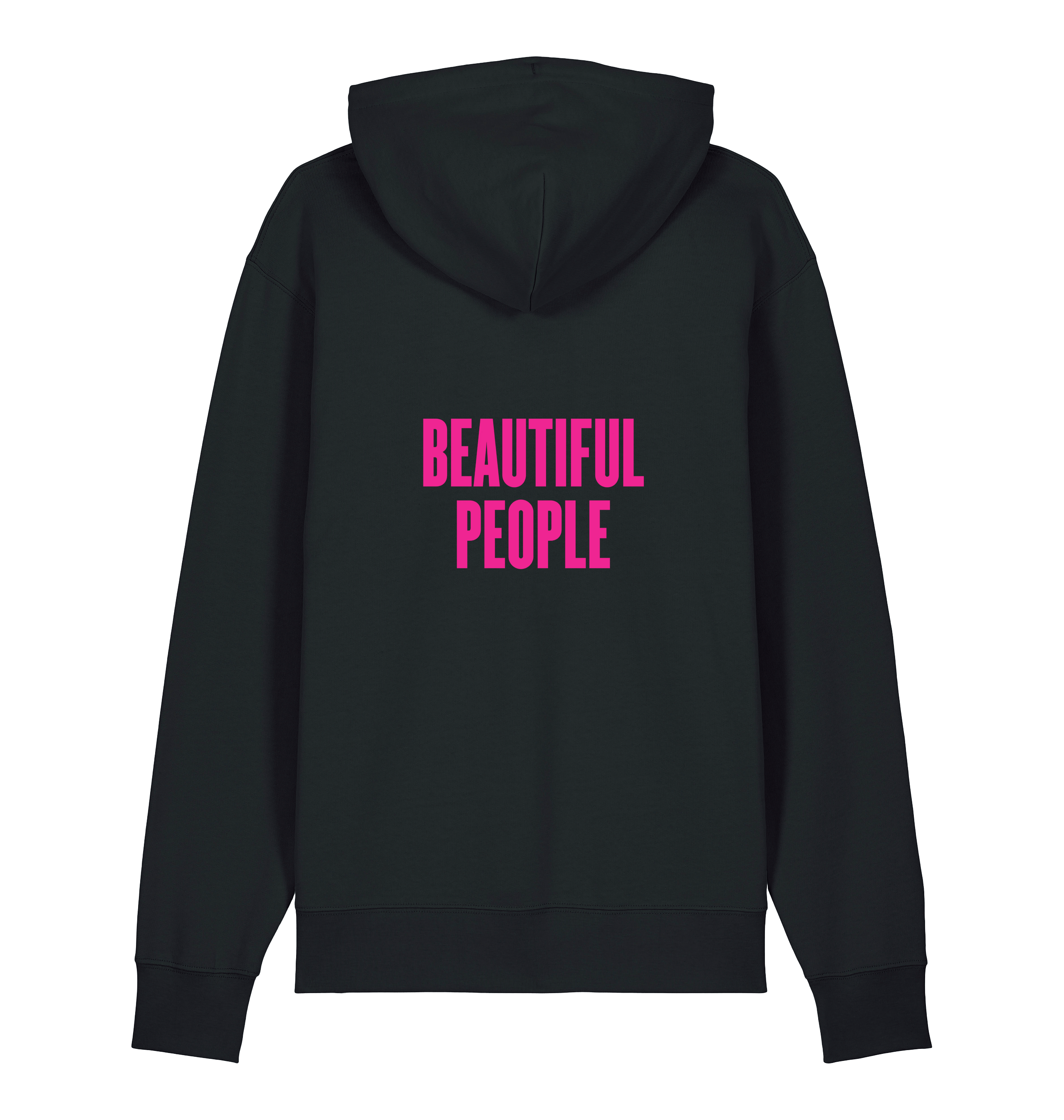 Black Printed Sweater Back