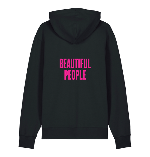 Black Printed Sweater Back